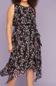 Lane Bryant Chiffon Midi Dress